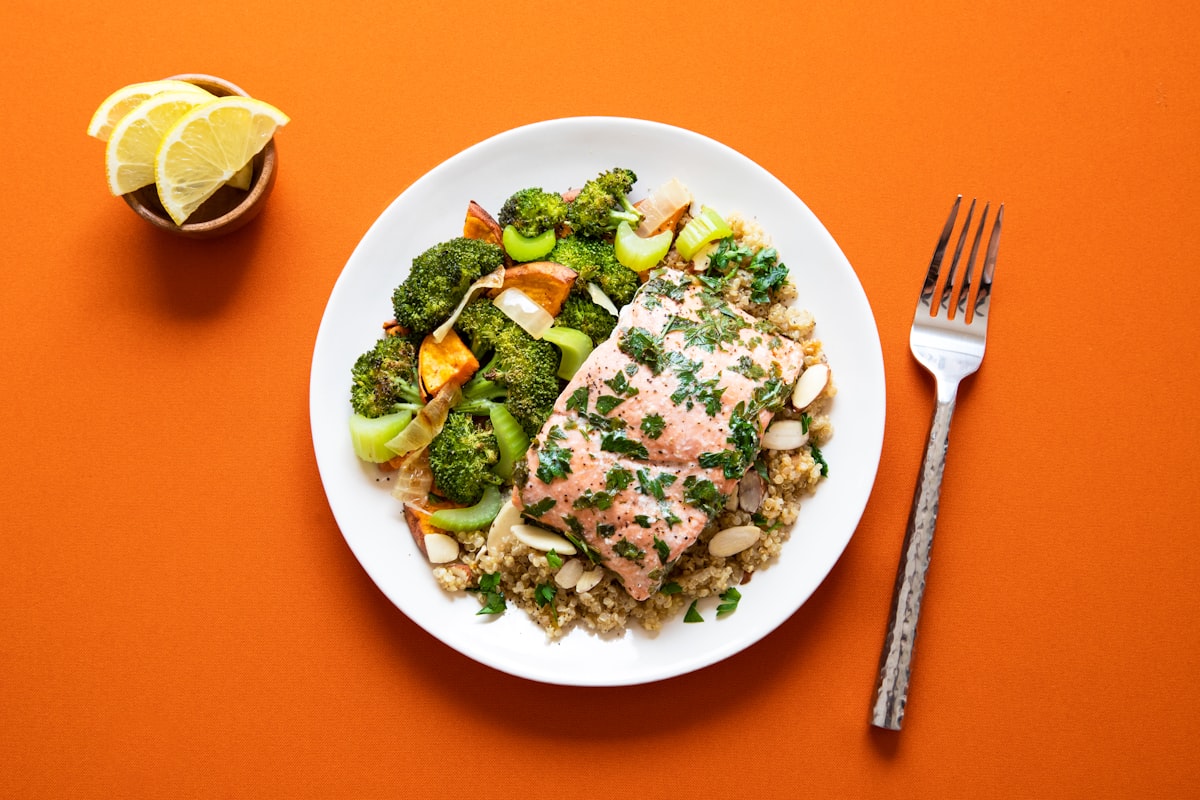 Healthy nutritious meal preparation